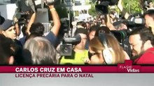 Carlos Cruz passa o Natal em casa