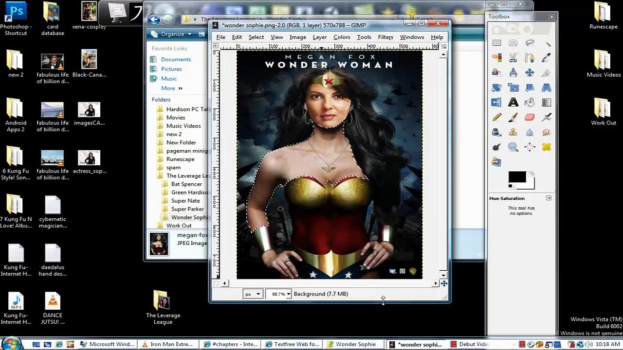 Kung Fu Tutorials: Quick Tanning In Gimp 2013 By Kung Fu