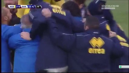 Pablo Mariano Granoche Goal Modena 2-0 Bari Seria B 08.12.2015 HD