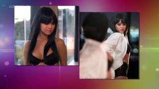 Selena Gomez Looking-HOT-and-Sizzling-Black Lingring