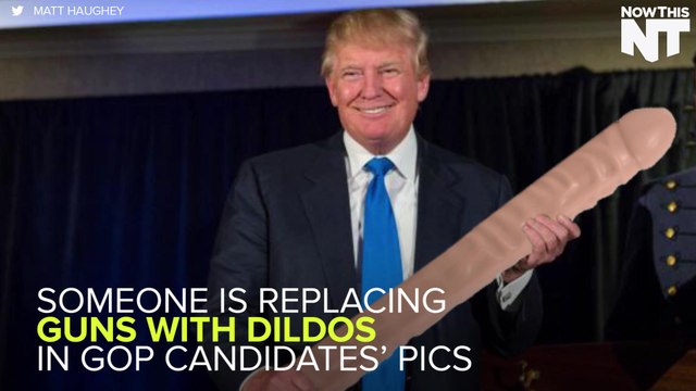 Artist Photoshops GOP Politicians Holding Dildos, Not Guns