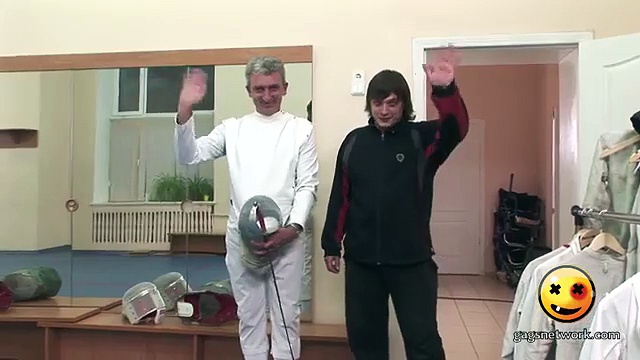 Naked and Funny Horny Fencer (HD)