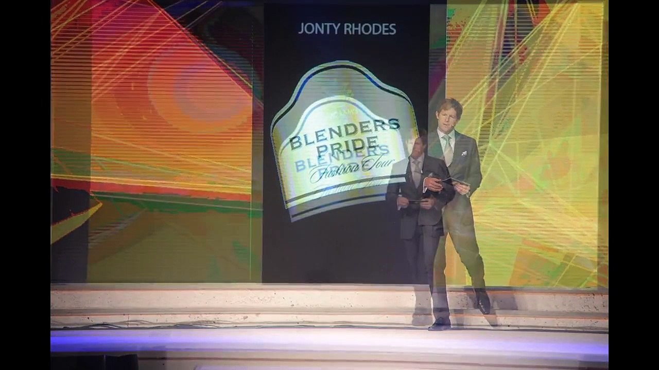 Models walk the ramp for Rahul Mishra at Blenders Pride Fashion Tour 2015