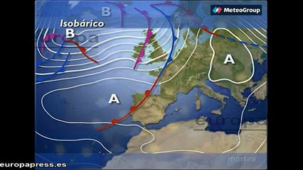 Previsión del tiempo para este martes 8 de diciembre