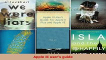 Read  Apple II users guide Ebook Free