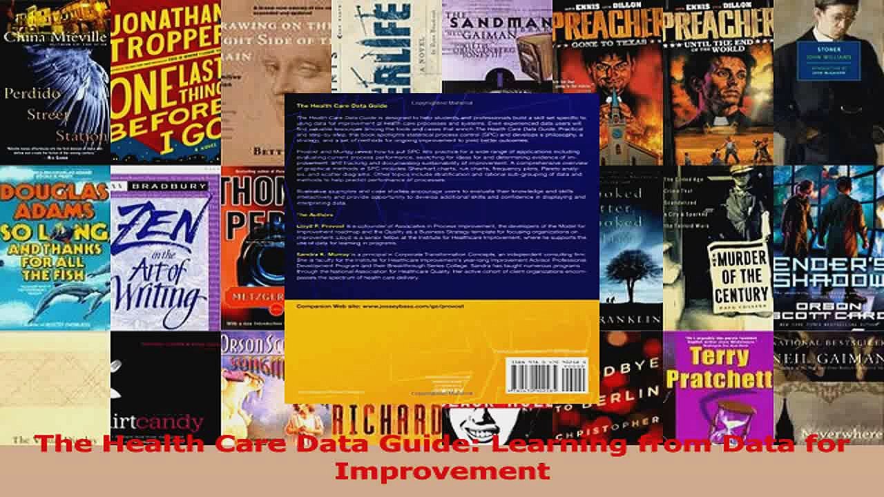 PDF Download  The Health Care Data Guide Learning from Data for Improvement PDF Online