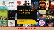 Read  WPF Recipes in C 2008 A ProblemSolution Approach Experts Voice in NET PDF Free
