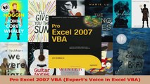Read  Pro Excel 2007 VBA Experts Voice in Excel VBA Ebook Online