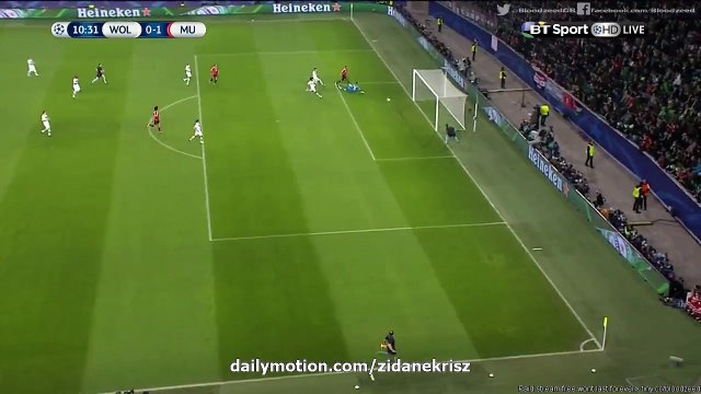 Martial 1-0 Goal HD | Wolfsburg vs. Manchester United 08.12.2015 HD
