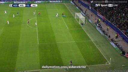 Martial 1-0 Goal HD |  Wolfsburg vs. Manchester United 08.12.2015 HD