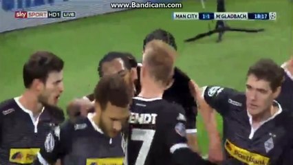 Julian Korb Goal 1-1 Manchester City vs B. Monchengladbach 08.12.2015