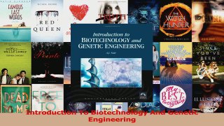 Introduction To Biotechnology And Genetic Engineering Read Full Ebook