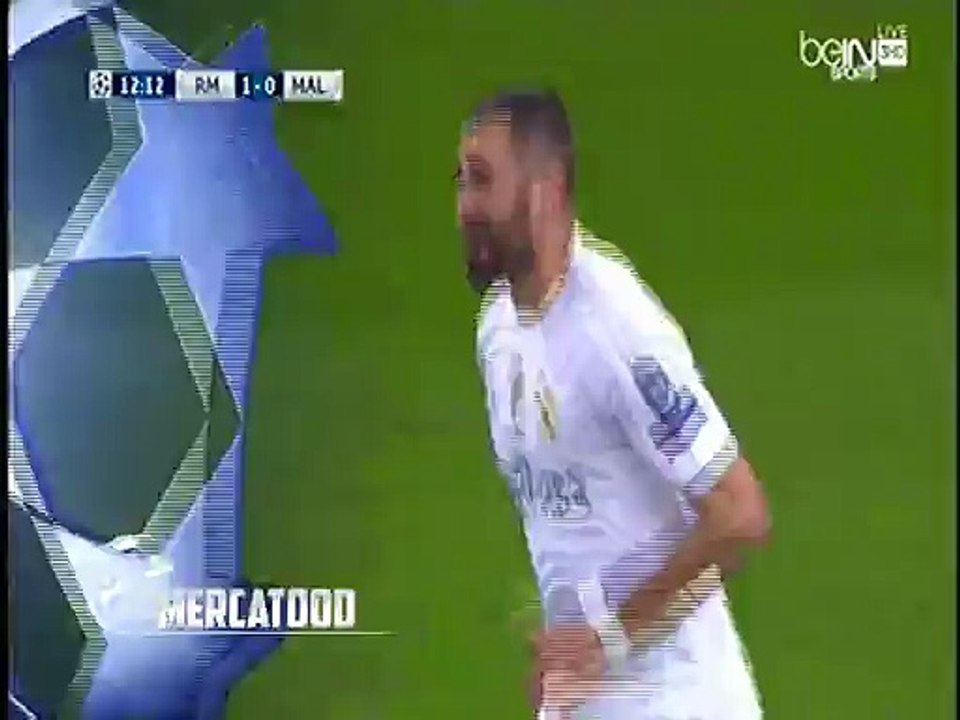 هدف ريال مدريد الاول ( ريال مدريد 1-0 مالمو ) دوري أبطال أوروبا