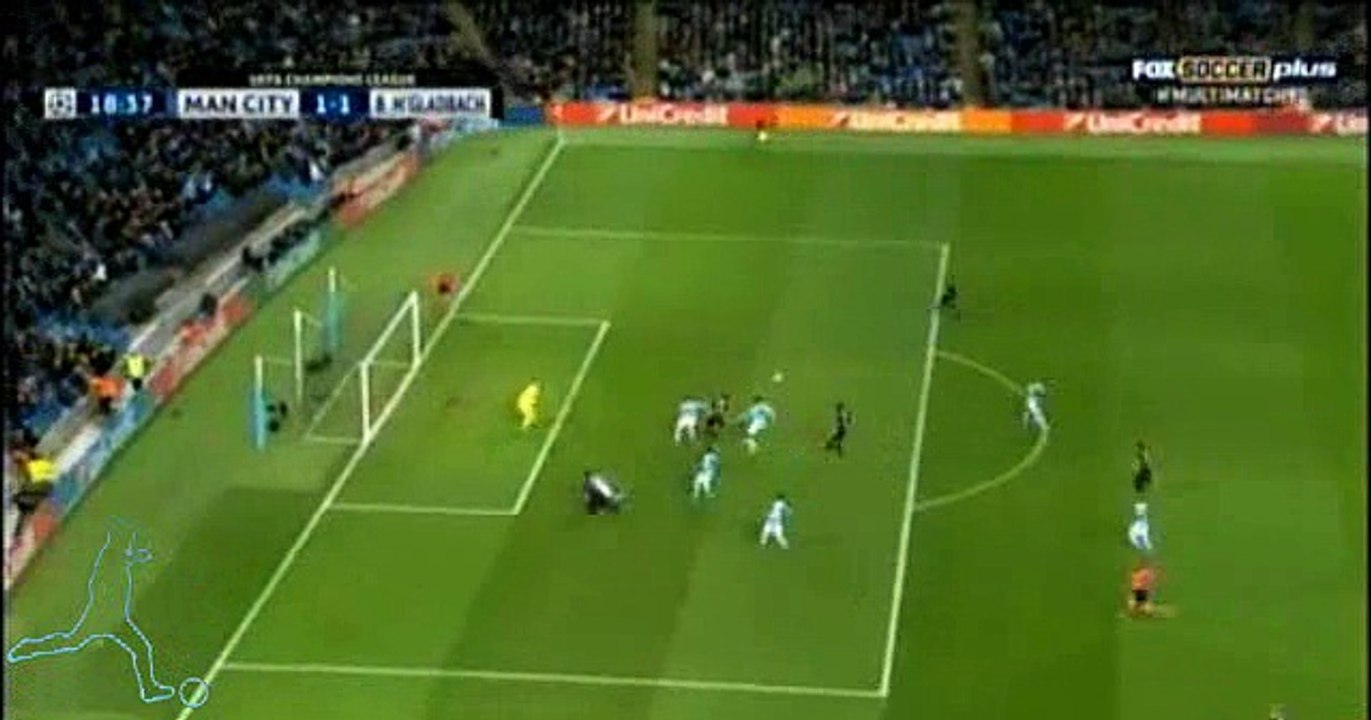 1-1 Julian Korb Fantastic Equalizer Goal - Champions League Manchester City 1-1 Borussia Monchengladbach 08.12.2015