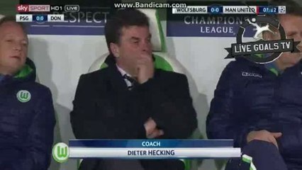 Manchester United Incredible Miss - Wolfsburg vs Manchester United 12/08/2015