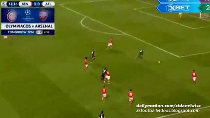 Saúl Niguez 0:1 Great Goal - Benfica v. Atletico Madrid Champions League 08.12.2015 HD