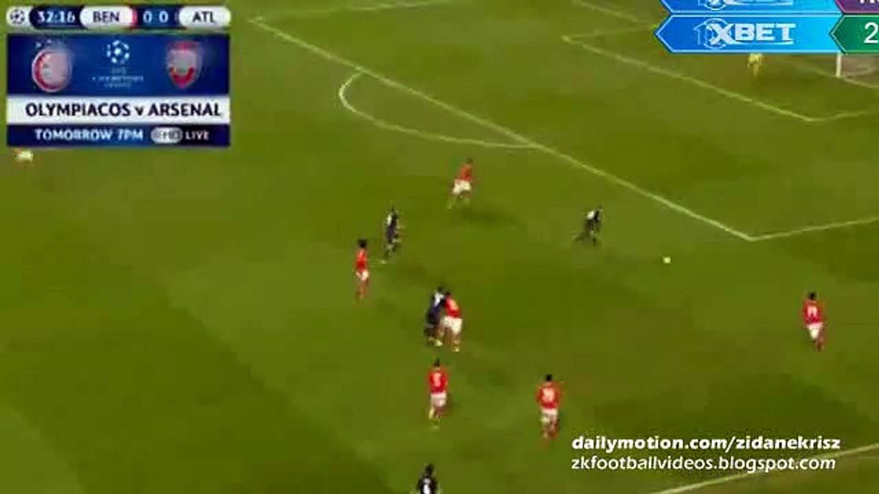 Saúl Niguez 0:1 Great Goal - Benfica v. Atletico Madrid Champions League 08.12.2015 HD