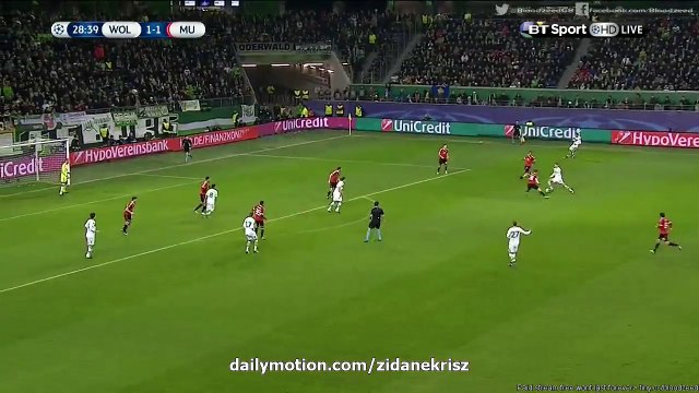 2-1 Vieirinha Goal HD | Wolfsburg vs. Manchester United 08.12.2015 HD