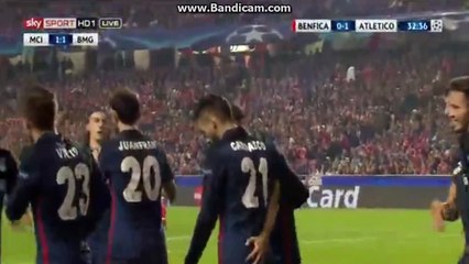 Saul Niguez Goal 0-1 Benfica vs Atletico Madrid (ChAMPIONS lEAGUE) 08.12.2015