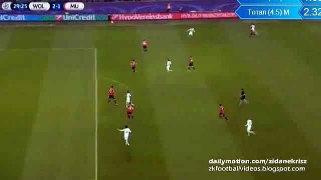 2-1 Vieirinha Fantastic Teamplay Goal - Wolfsburg v. Manchester United Champions_
