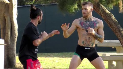 Conor McGregor Has Workout in L.A. Park
