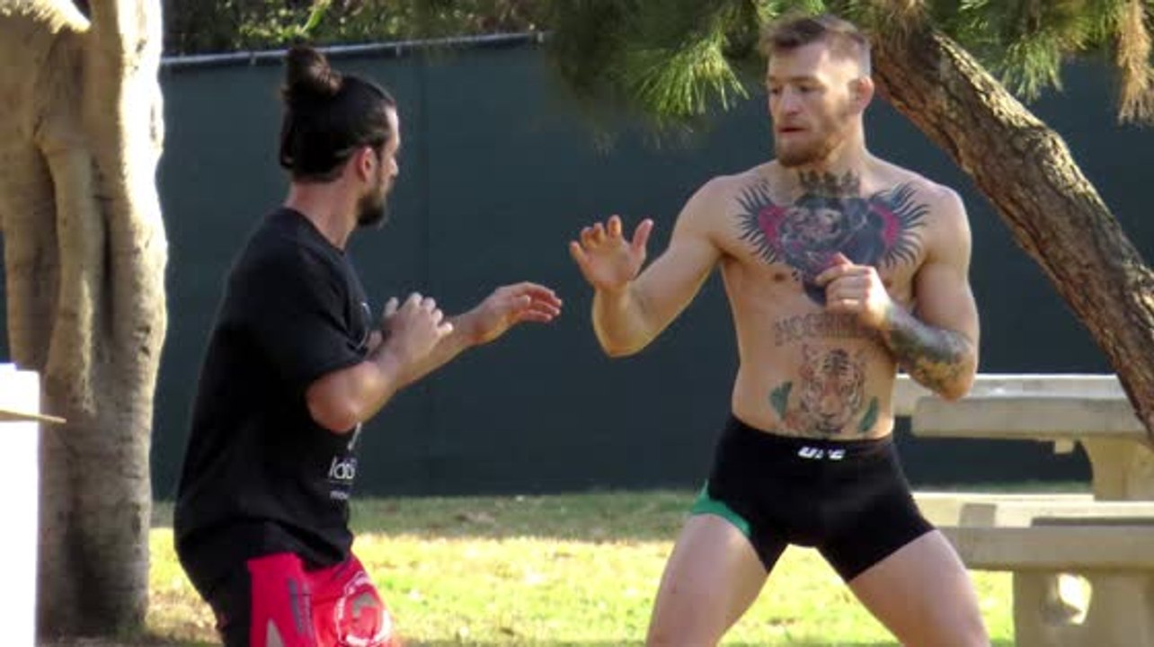 Conor McGregor Has Workout in L.A. Park