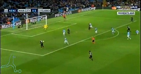 Raffael Incredible Goal MANCHESTER CITY 1-2 MONCHENGLADBACH 8-12-2015