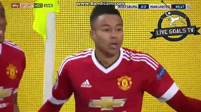 Jesse Lingard Disallowed (Offside) Goal - Wolfsburg vs Manchester United - Champions League - 08.12.2015
