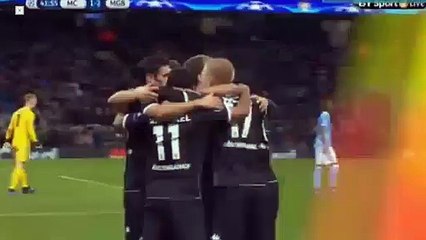 1-2 Raffael INCREDIBLE GOAL - Man City - B.Moenchengladbach - 08.12.2015