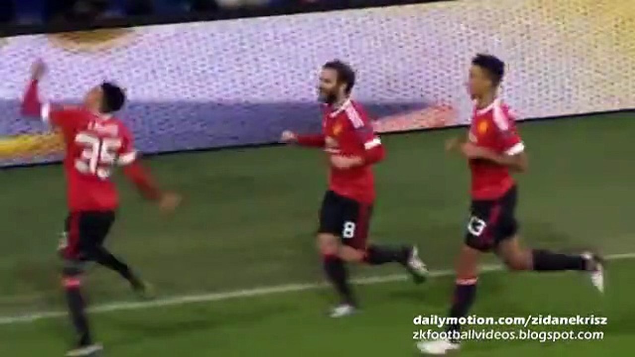 Jesse Lingaard Disallowed Goal - Wolfsburg v. Manchester United Champions League 08.12.2015 HD