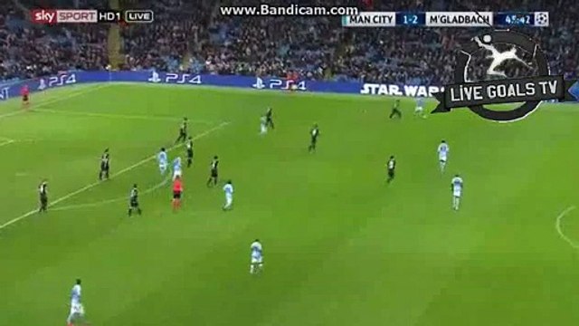 Manchester City Amazing 1st chance on 2nd Half - Manchester City vs M'Gladbach - UCL - 08.12.2015