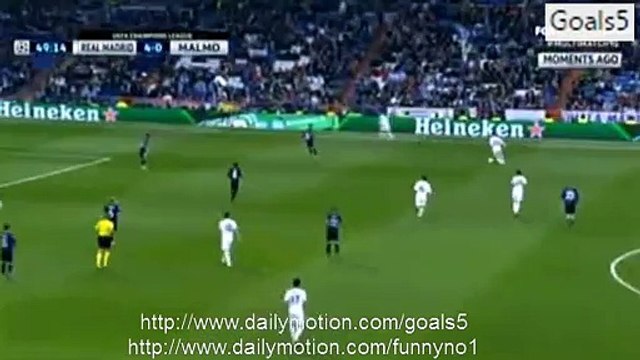 Cristiano Ronaldo 3 rd Goal Real Madrid 5 - 0 Malmo Champions League 8-12-2015