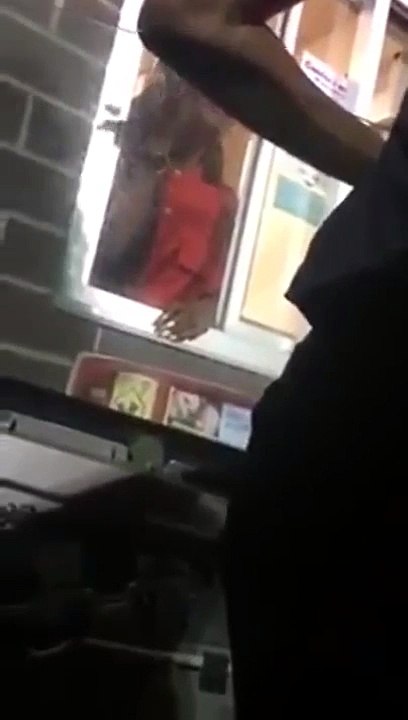 Drive Thru Fight Cashier Pulled Out Drive Thru Window!