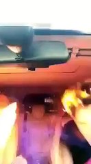 Kid Uses Lighter In Car Full of Laughing Gas