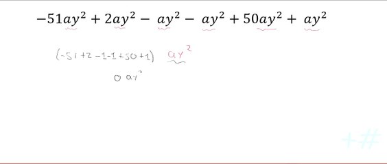 Reducción de términos. Ej. 3
