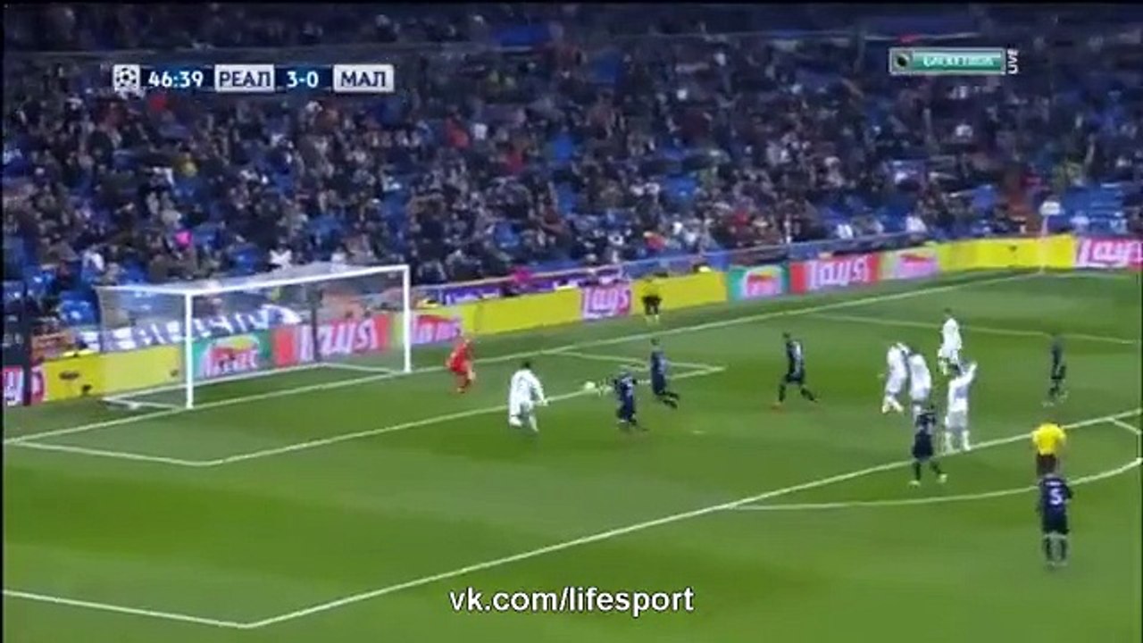4-0 Cristiano Ronaldo Second Goal - Real Madrid vs Malmo FF - 08.12.2015 HD