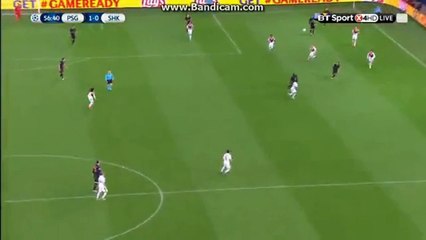 Lucas  Goal - PSG - Shaktar 1-0 Zlatan Ibrahimovic Pass