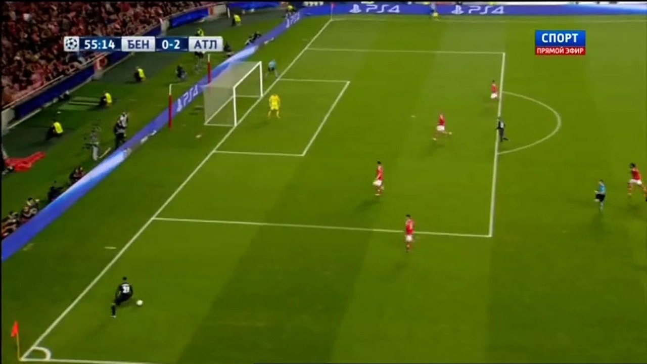 0-2 GoalUEFA  Champions League  Group C - 08.12.2015, SL Benfica 0-2 Atlético Madrid