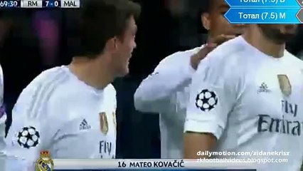 7-0 Mateo Kovacic Goal - Real Madrid v. Malmö Champions League 08.12.2015 HD