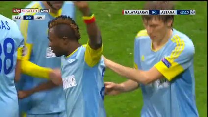 Patrick Twumasi Goal - Galatasaray 0-1 FC Astana - 08-12-2015 HD