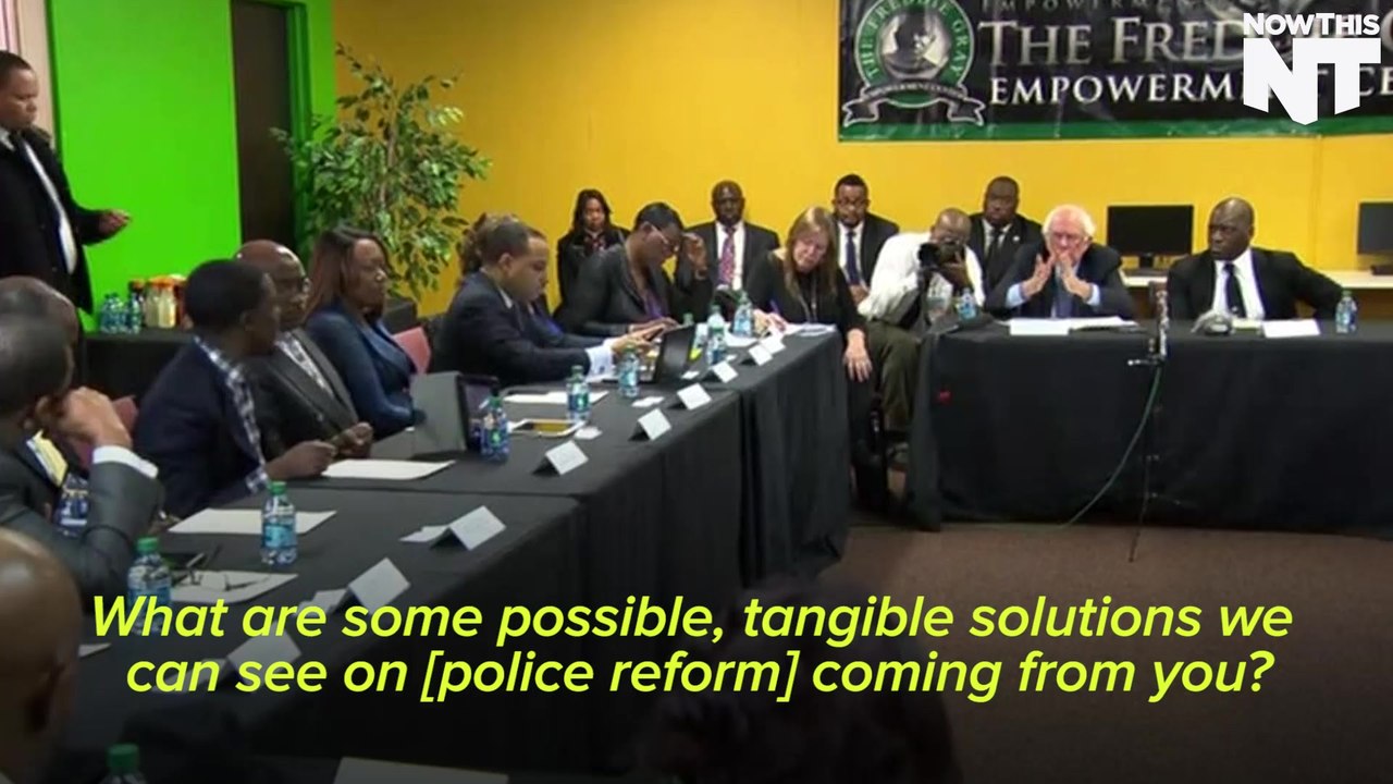 Bernie Wants To Revolutionize Police Departments Across America