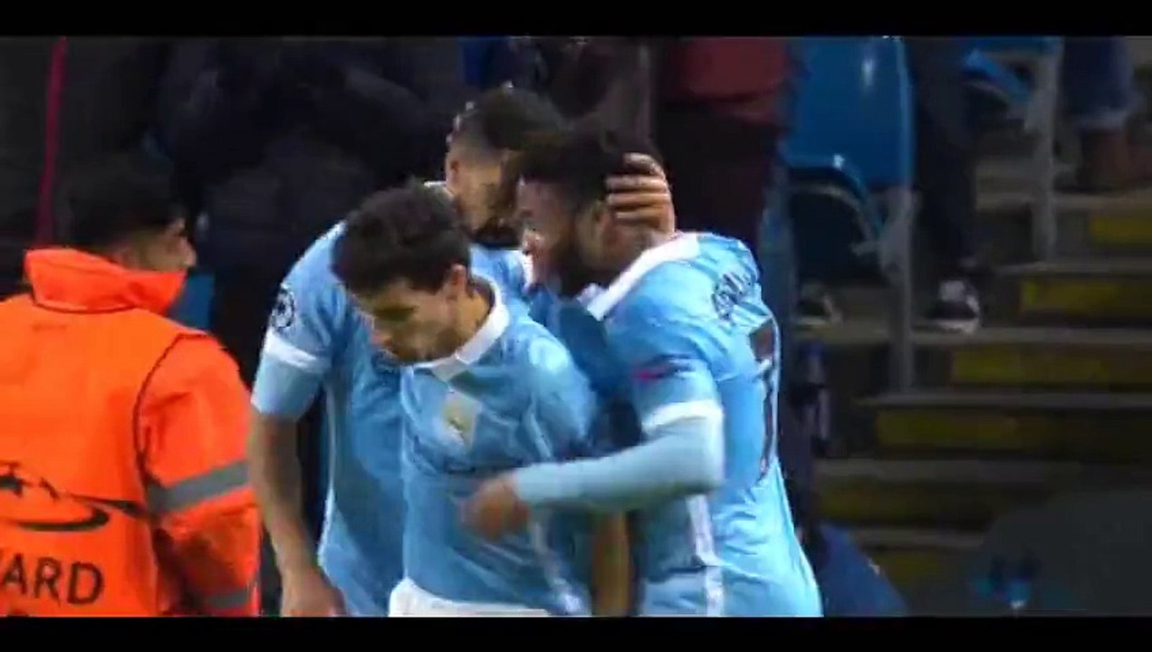 Raheem Sterling Goal - Manchester City 2-2 B. Monchengladbach - 08-12-2015 HD