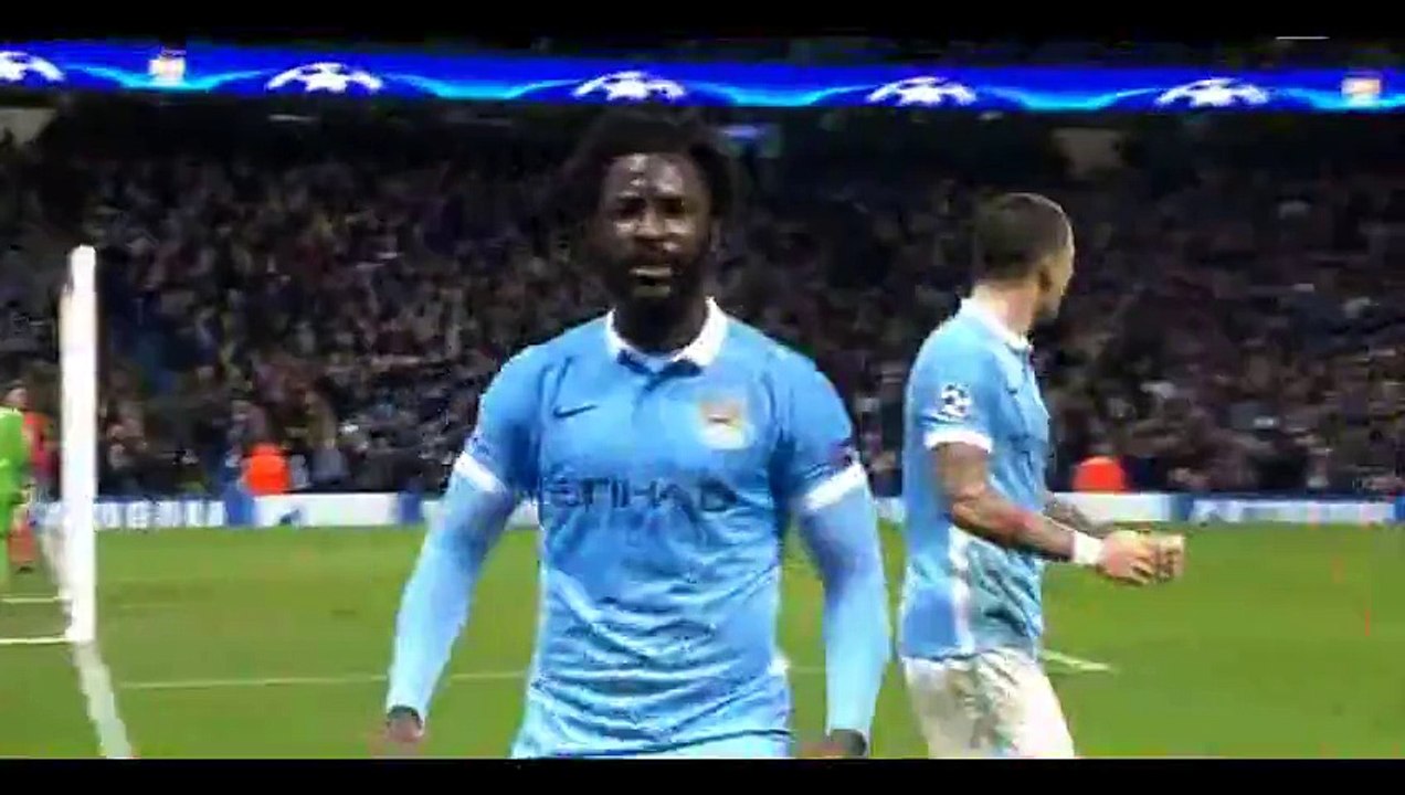 Wilfried Bony Goal - Manchester City 4-2 B. Monchengladbach - 08-12-2015 HD