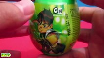 Unboxing 3 Super Surprise Eggs, BEN10, Hello Kitty and Mickey Mouse Surprise Eggs toy revi