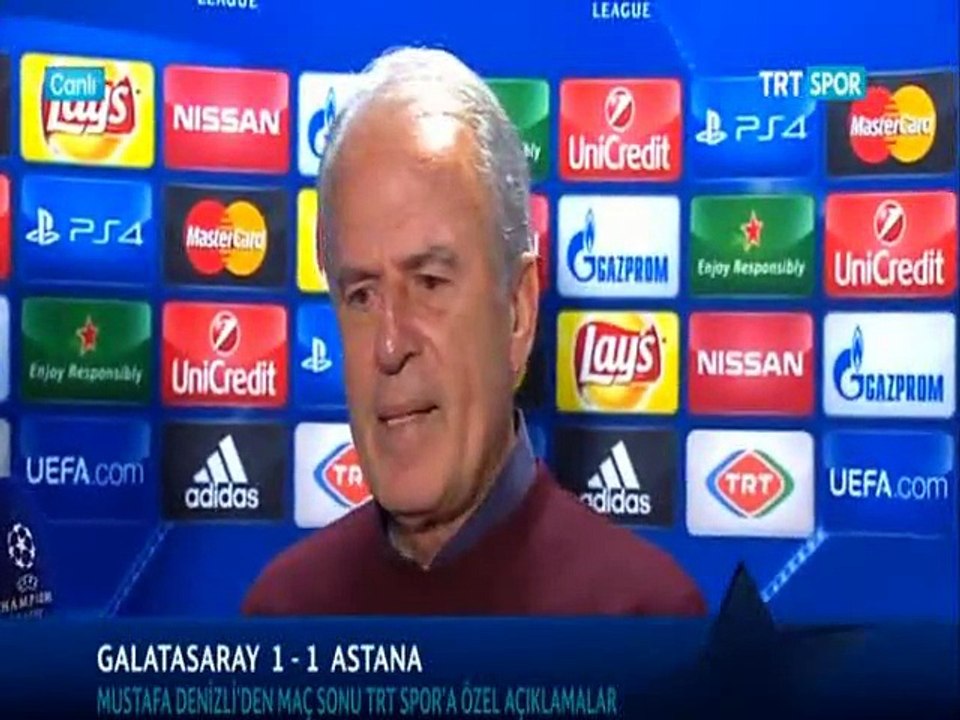 Galatasaray-Astana 1-1 | Maç sonu Mustafa Denizli'nin açıklamaları "Hayatımın en zor maçıydı"