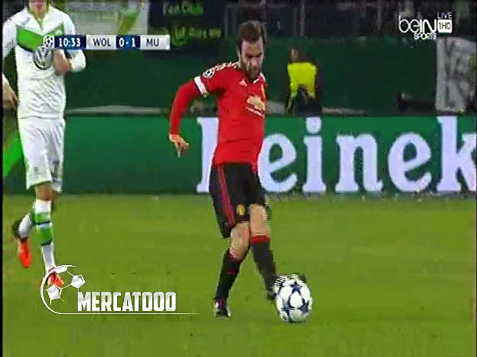 اهداف مباراة ( فولفسبورج 3-2 مانشستر يونايتد ) دورى ابطال اوروبا