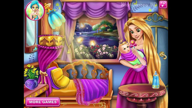 Disney Princess Rapunzel - Tangled Games for Kids - Newborn care & Baby video