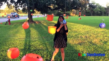 SURPRISE TOYS CHALLENGE in Halloween Jackolantern Egg Surprise Blind Bags MLP Ryan ToysRev