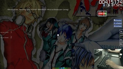| osu! | YA-KYIM - BAKUROCK ~Mirai no Rinkakusen~ -wring- ( NF + HD + DT )