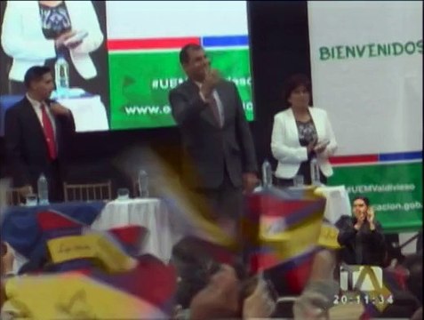 Correa cumplió agenda en Loja